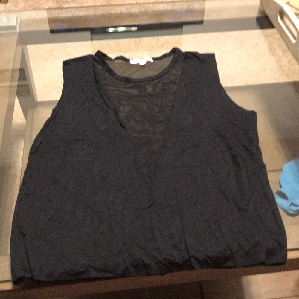 AE don’t ask why crop top with mesh cutout